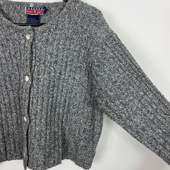 mac & jac Wool Blend Knit Cardigan Sz L - Picture 6 of 10
